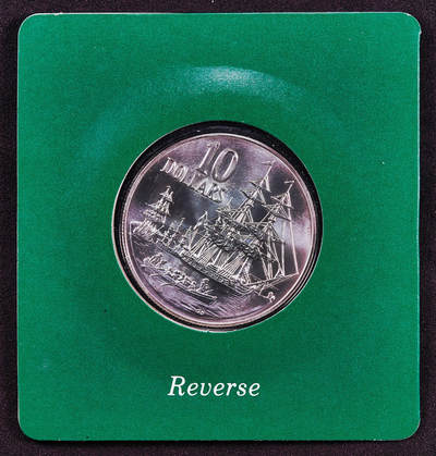 【俄甄集藏】2026年(050)04-01星期三 晚 19:30 全场包邮 - 澳大利亚1988年纪念海军第一舰队成立200周年10元册装银币，带证，重20克，925银，发行量111497枚