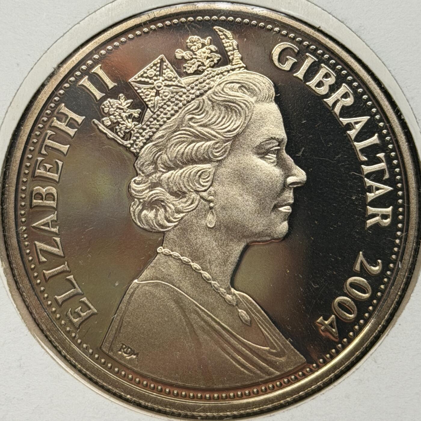 ＜星葵🌻钱币社＞第72期·东奔西走的硬币·3月31日发货 〈邮币封〉直布罗陀2004年库尔斯克战役1克朗彩色纪念币