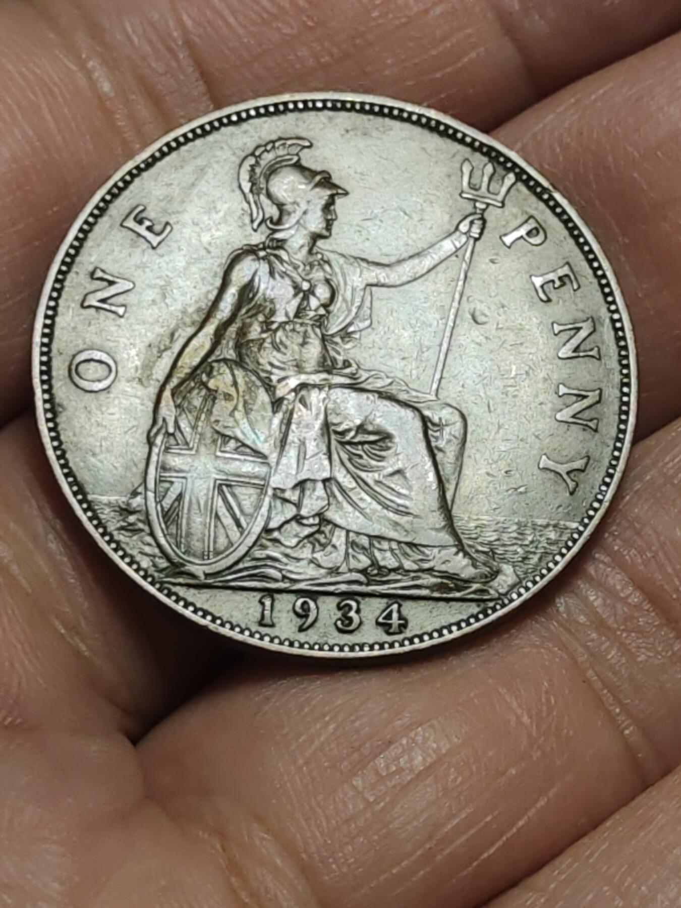 2026年第三十八场(总第二百零七场）外国好品散币场(免佣金) 英国🇬🇧1934年1便士(乔治五世第三版)