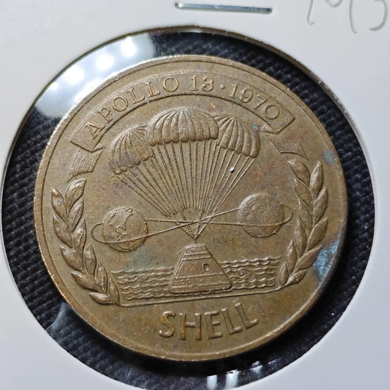 KK钱币收藏小铺  第410期 2月预留时间 周末发货  美国航天纪念铜章