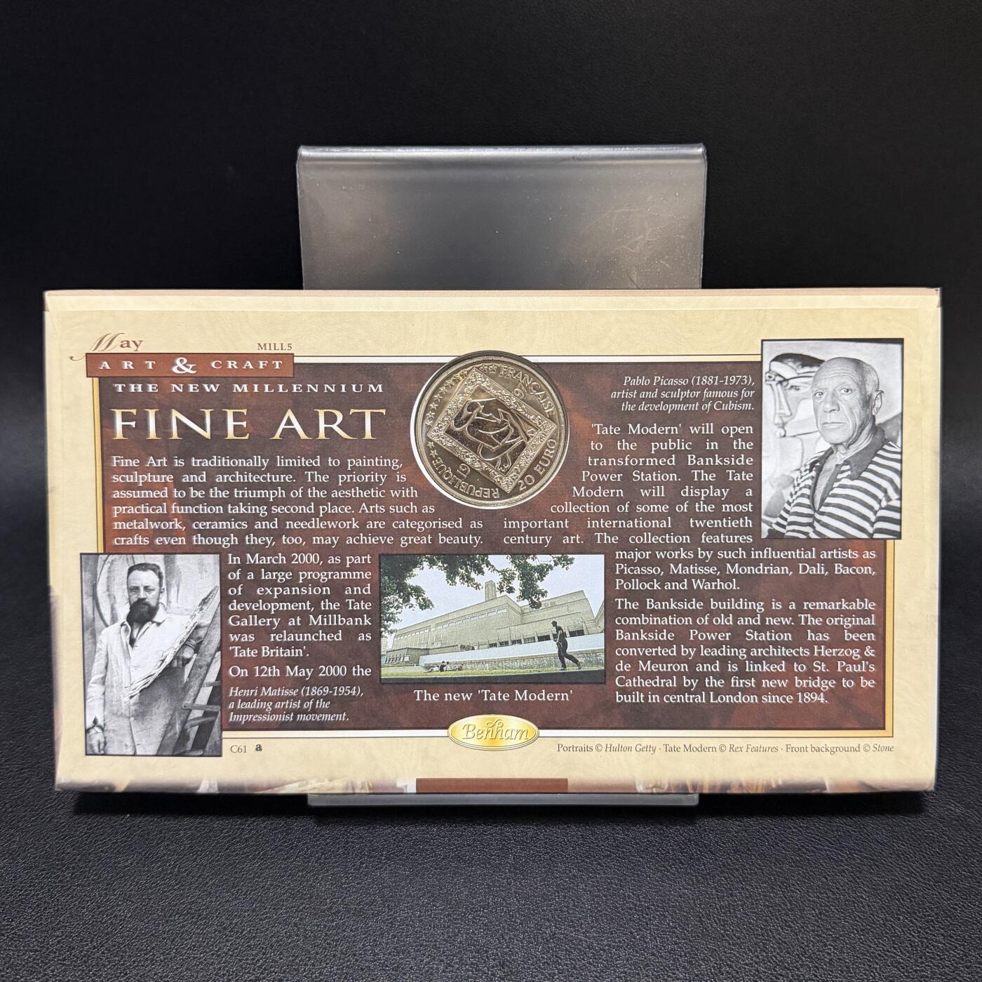 ＜星葵🌻钱币社＞第72期·东奔西走的硬币·3月31日发货 〈邮币封〉法国1997年亨利·马蒂斯20欧元克朗型纪念币