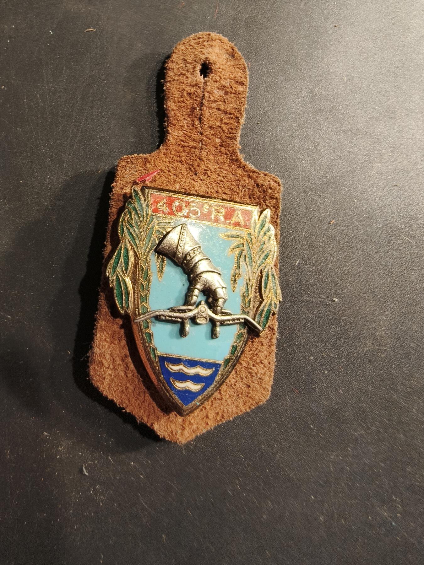 老王徽章第190期 法国陆军第405防空炮兵团证章