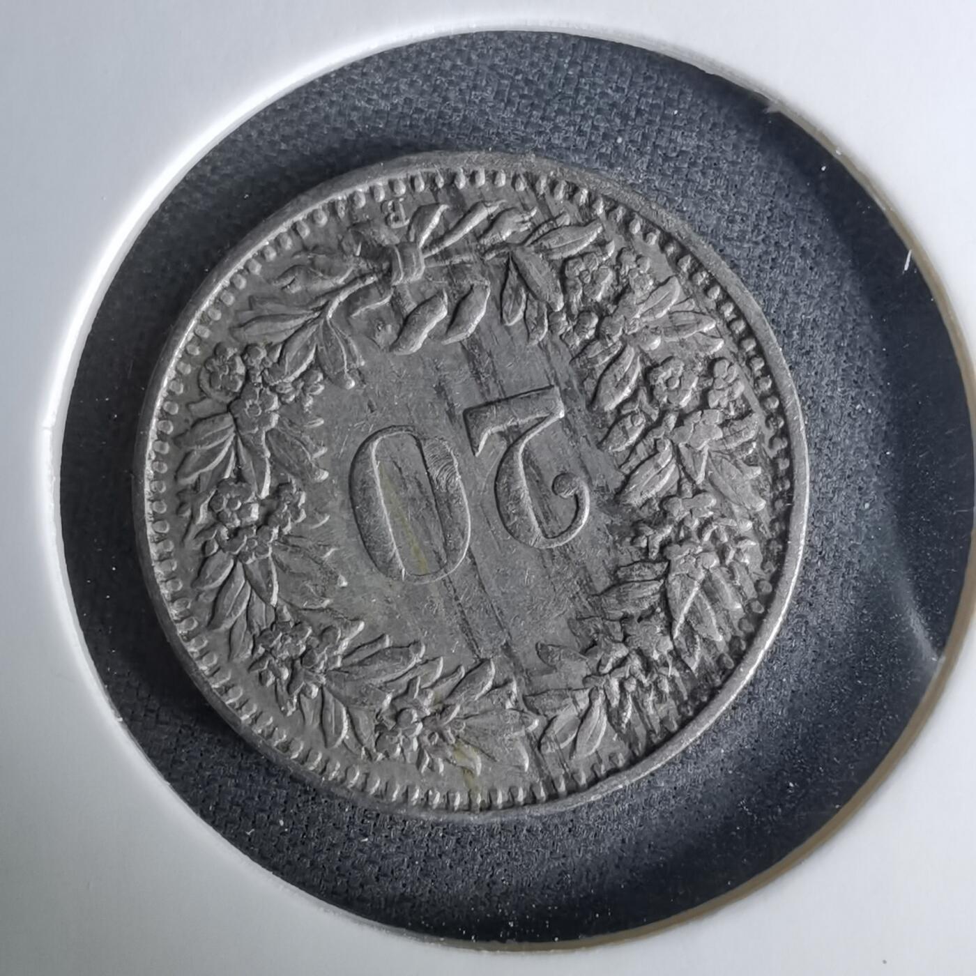 沼泽如烟--第1037场 瑞士1939年20生丁