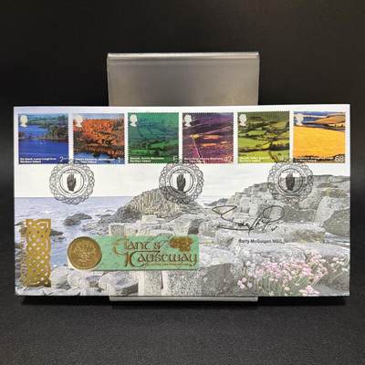 ＜星葵🌻钱币社＞第72期·东奔西走的硬币·3月31日发货 - 〈邮币封·签名版〉英国1991年1镑硬币