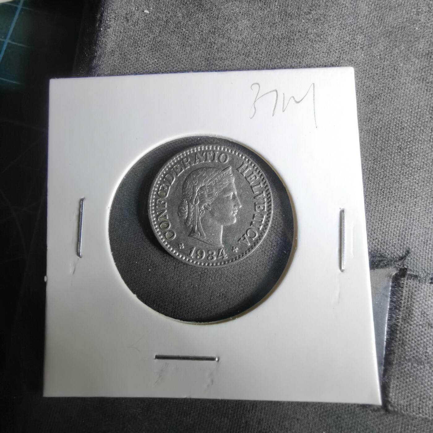 沼泽如烟--第1037场 瑞士1934年10生丁