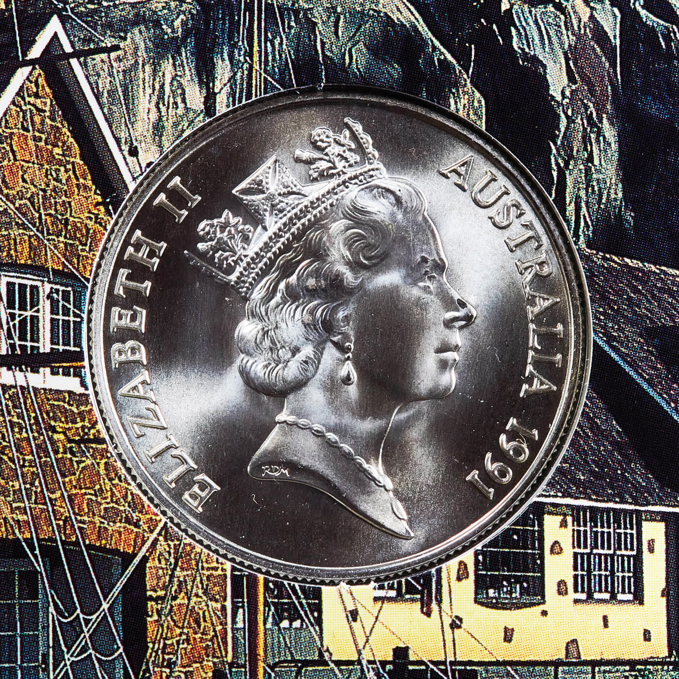 【俄甄集藏】2026年(050)04-01星期三 晚 19:30 全场包邮 澳大利亚1991年行政区系列-塔斯马尼亚州10元册装银币，带证，重20克，925银，发行量26150枚