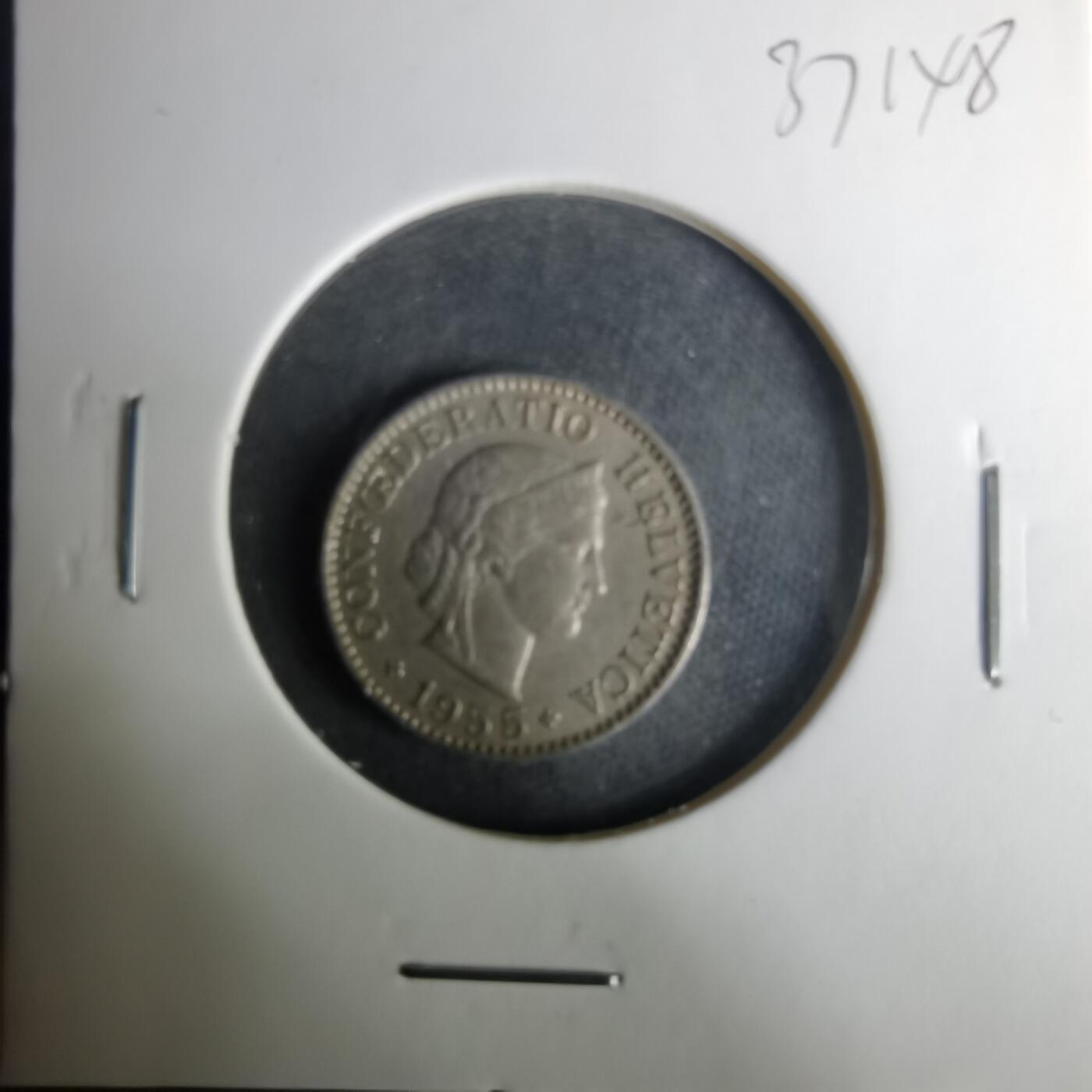 沼泽如烟--第1037场 瑞士1955年5生丁