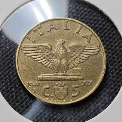 KK钱币收藏小铺  第410期 2月预留时间 周末发货 -  意大利5分