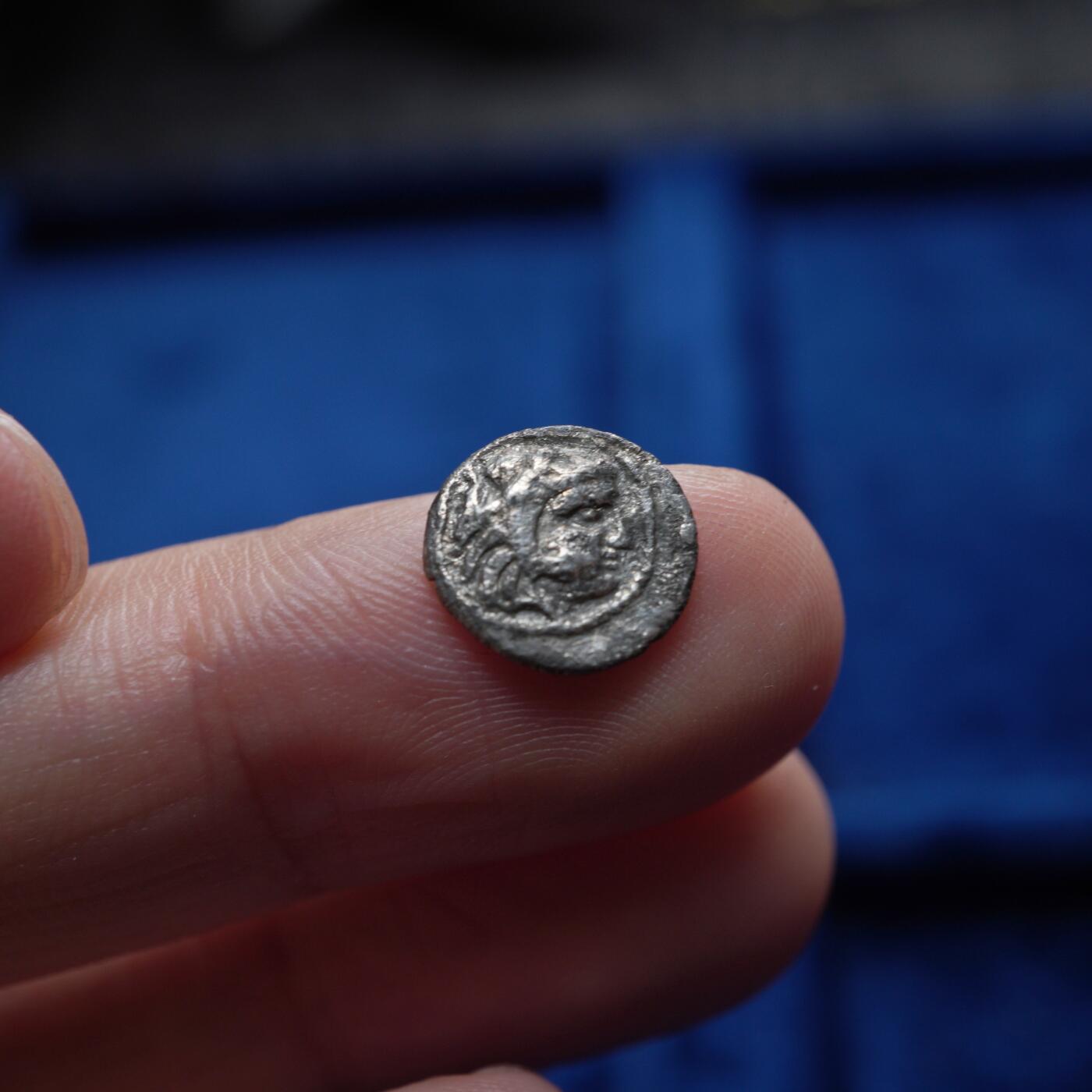 琋语集藏2026年04月欧洲古典打制币拍卖 古希腊马其顿王国亚历山大大力神1奥波银币