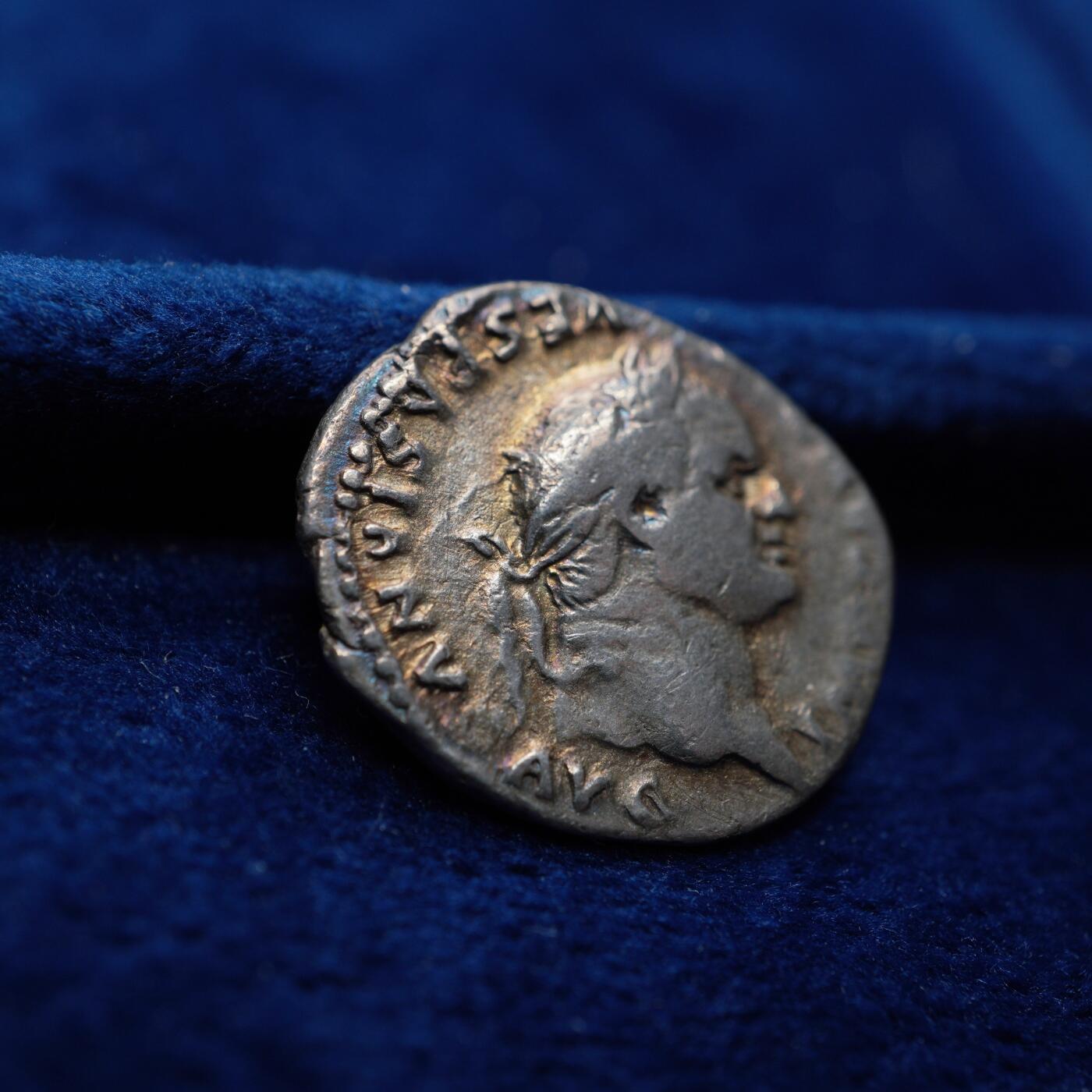 琋语集藏2026年04月欧洲古典打制币拍卖 古罗马帝国-维斯帕先与和平女神银币