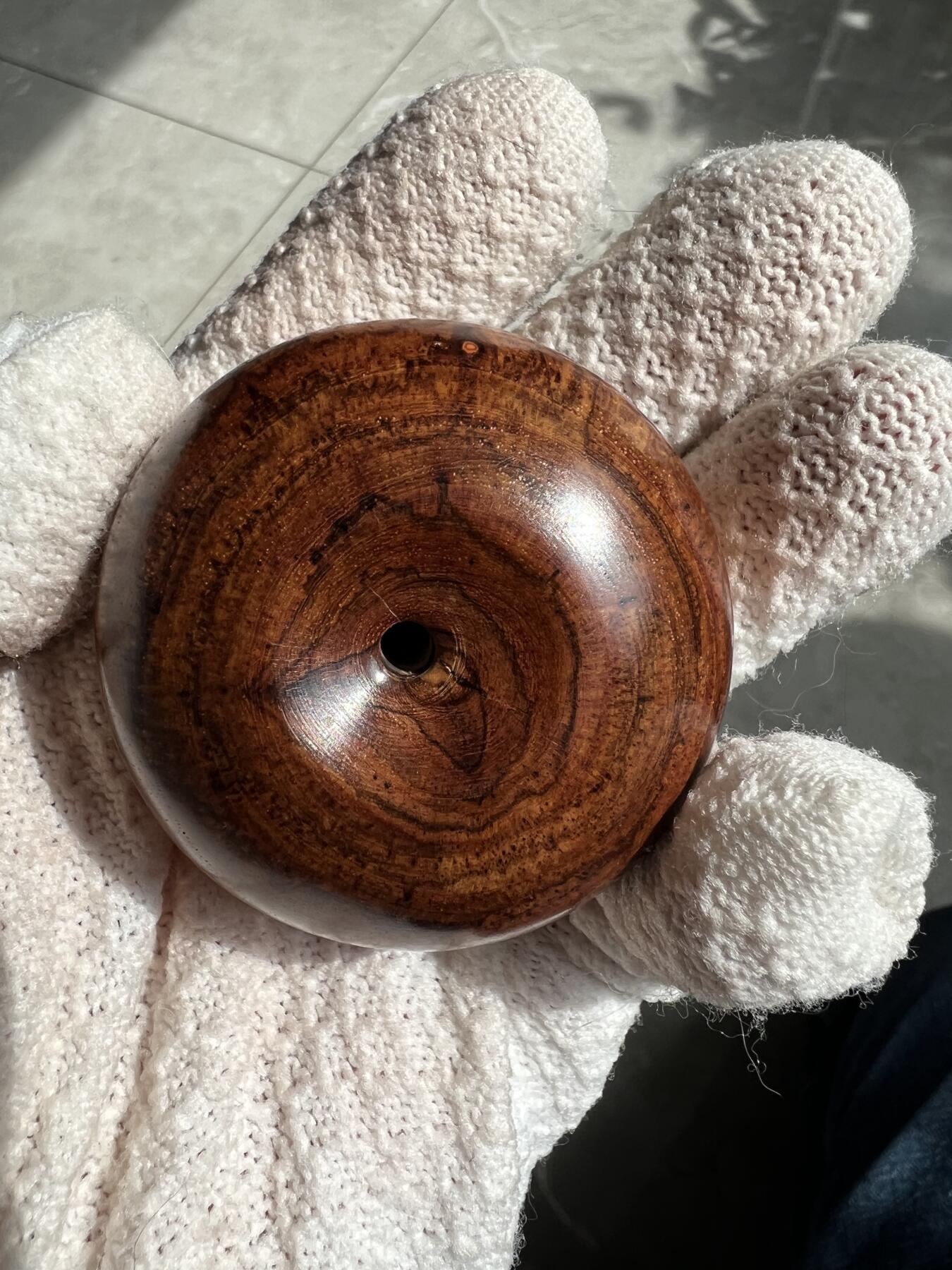 零元拍：海南黄花梨超大面包圈：53/33MM