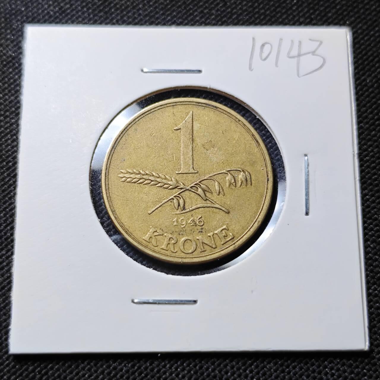 KK钱币收藏小铺  第410期 2月预留时间 周末发货  丹麦1克朗