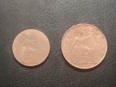 荟藏特别场次第十三期——“社长的硬币堆 精品场次” - 乔治五世头像1/2便士+1便士