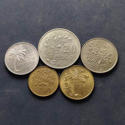 【全场包邮】纯粹捡漏拍518场 - 几内亚比绍1977年5枚套币