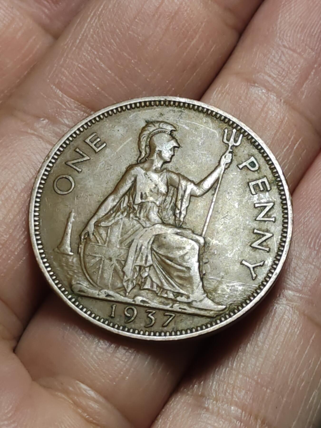 2026年第三十八场(总第二百零七场）外国好品散币场(免佣金) 英国🇬🇧1937年1便士(乔治六世加冕年，第一版首发年)