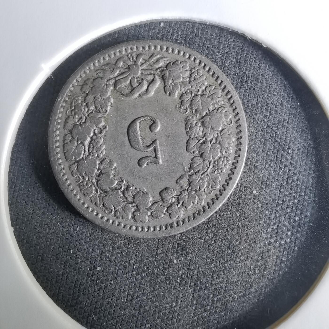 沼泽如烟--第1037场 瑞士1915年5生丁