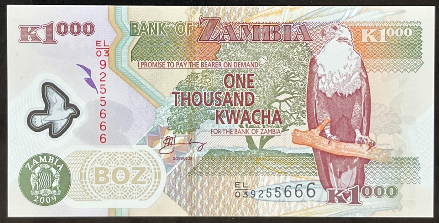 小福收藏拍卖第203期 裸钞场 本期有多张豹子号靓号 仅发行1000枚亚克力砖封蒙古20000图格里克帝国800周年纪念钞 瑞士200法郎 百慕大样钞洋葱冠全套 巴林首版大全套 卡塔尔四张套 越南 保加利亚 马其顿等多国精美纸币 赞比亚 2009年 1000克瓦查 塑料钞 无47 豹子号666 unc