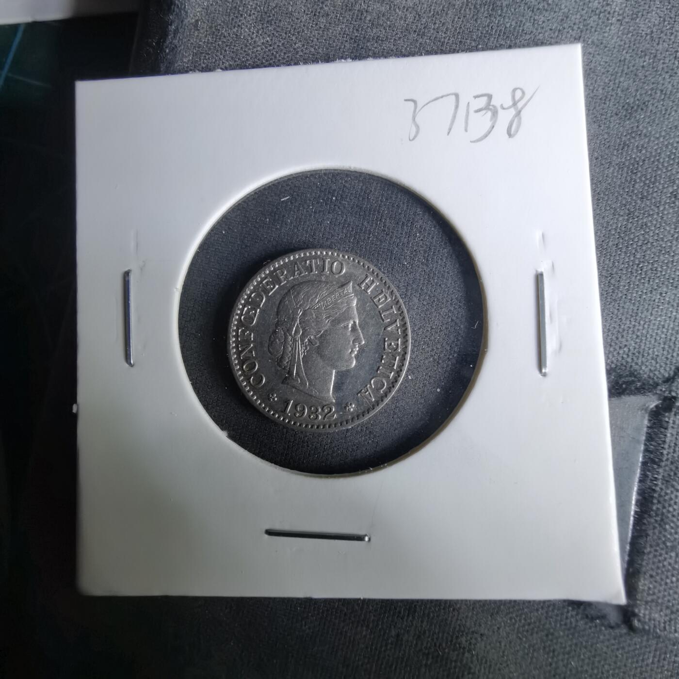 沼泽如烟--第1037场 瑞士1932年5生丁