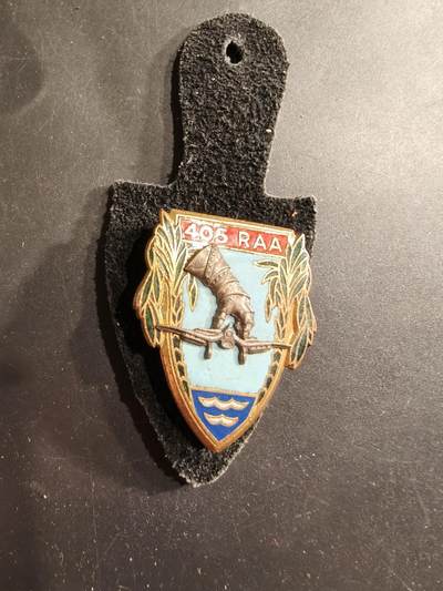 老王徽章第190期 - 法国陆军第405防空炮兵团证章