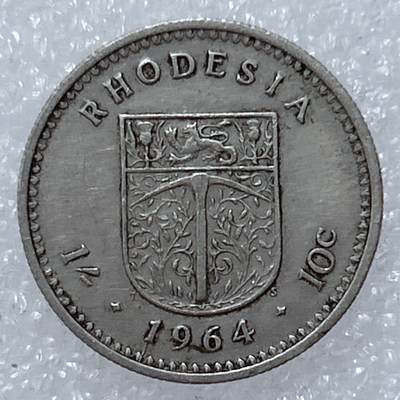 第一海外回流一元起拍收藏 散集专场  第309期 - 英属罗得西亚1964年10分硬币 3枚