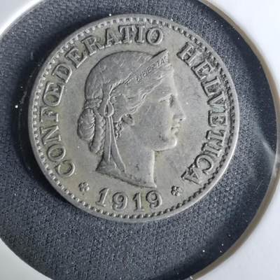 沼泽如烟--第1037场 - 瑞士1919年10生丁