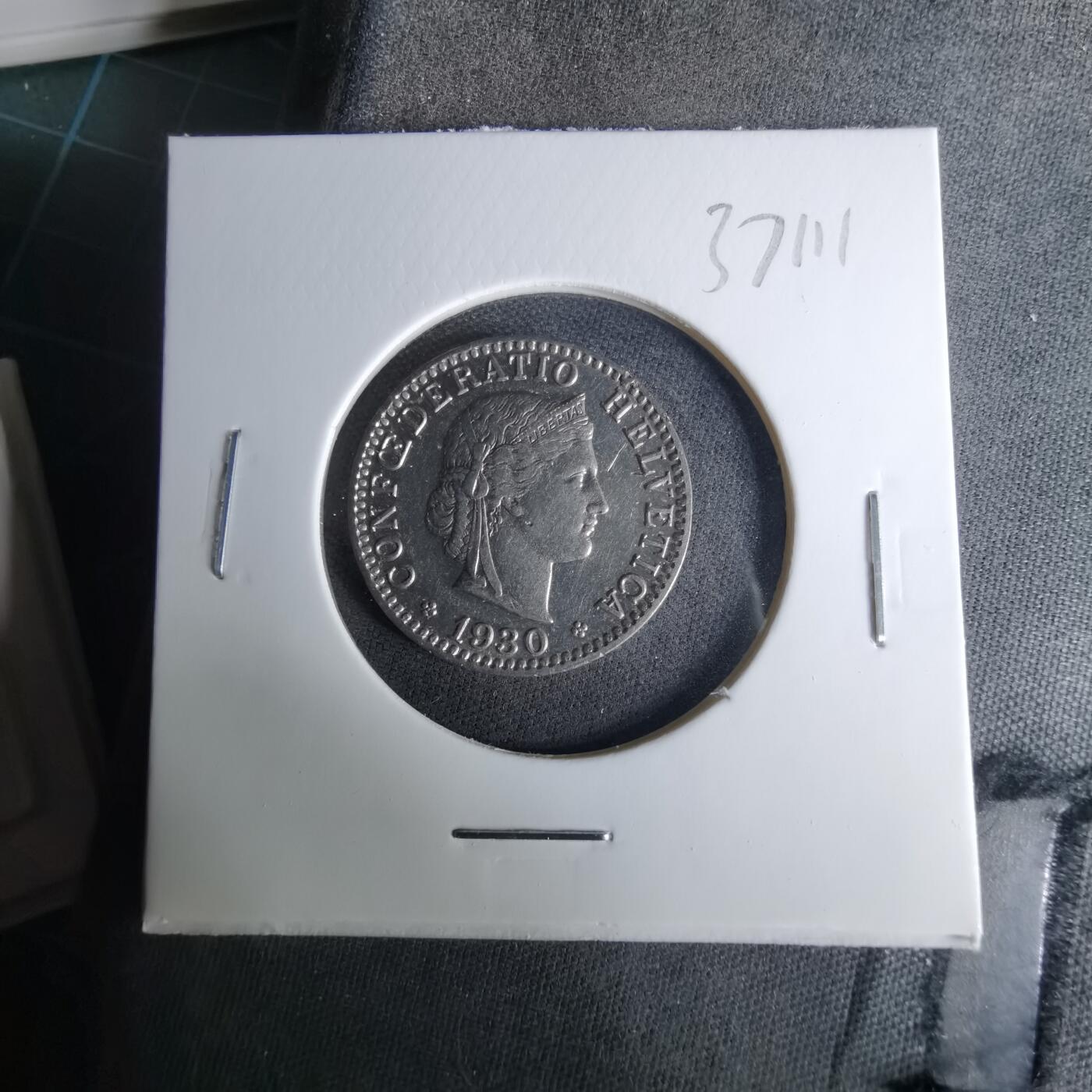 沼泽如烟--第1037场 瑞士1930年20生丁