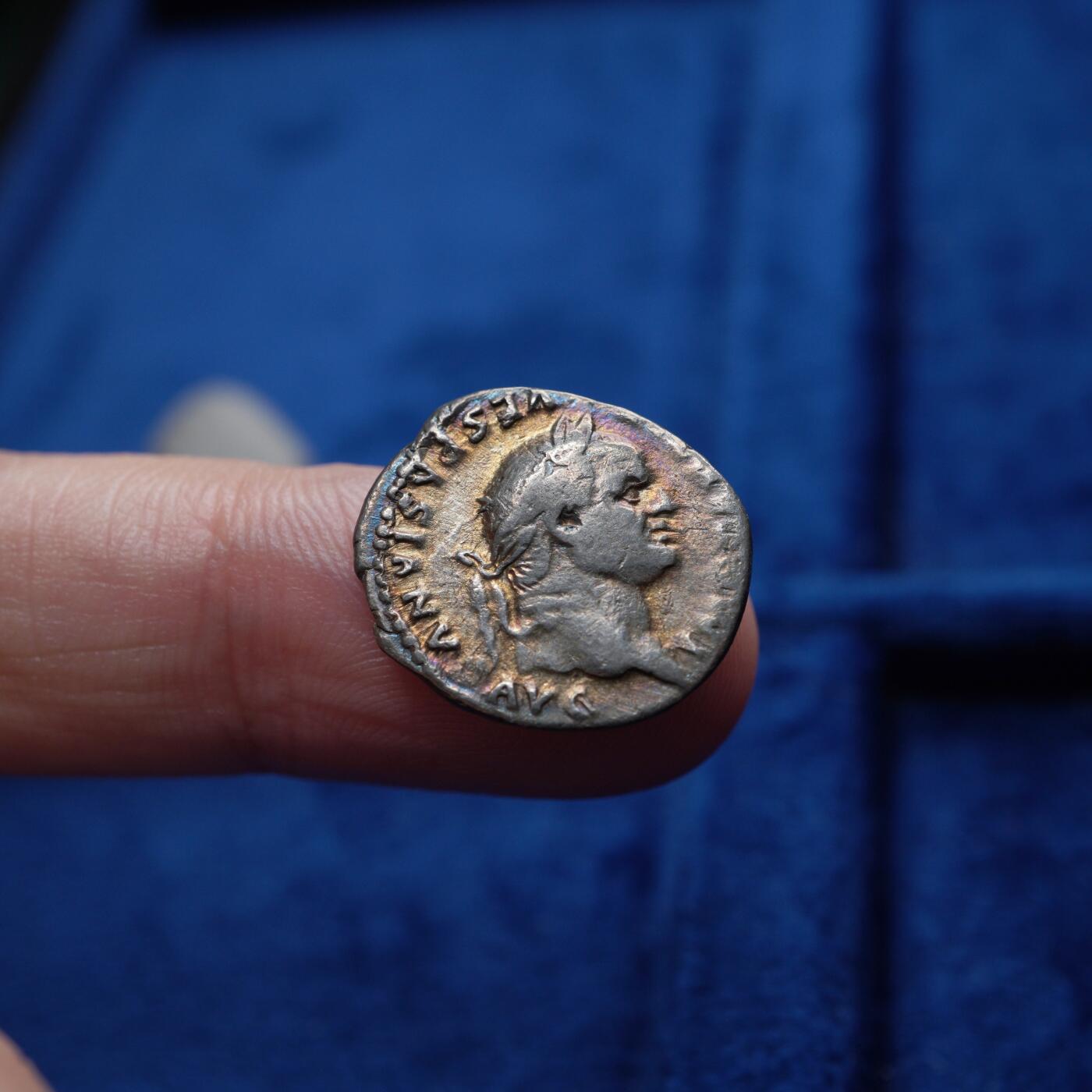 琋语集藏2026年04月欧洲古典打制币拍卖 古罗马帝国-维斯帕先与和平女神银币