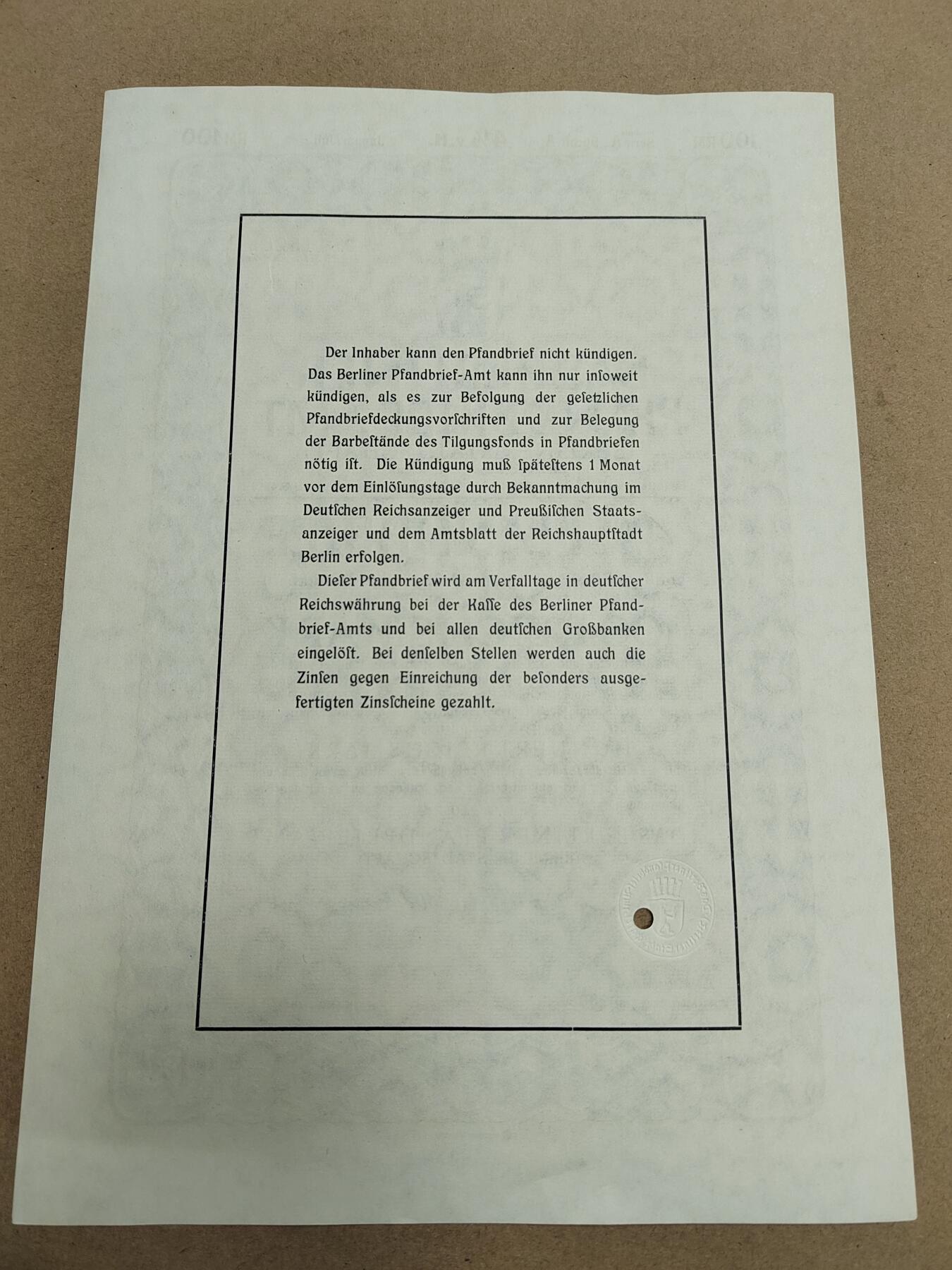 PCAI钱币  28-790 钱币证章邮票小专场 德国早期二战之前的公债或股票