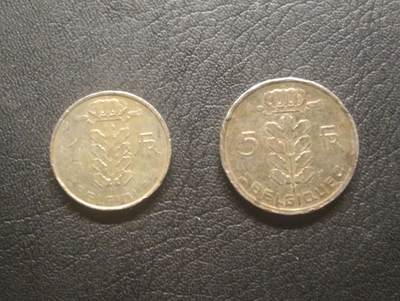 荟藏特别场次第十三期——“社长的硬币堆 精品场次” - 比利时女神版1+5法郎 法文版