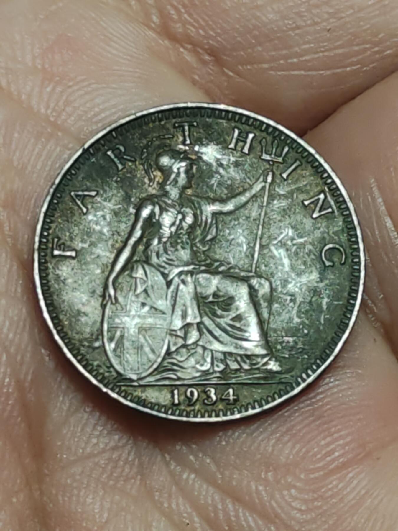 2026年第三十八场(总第二百零七场）外国好品散币场(免佣金) 英国🇬🇧1934年1法新(乔治五世第三版)