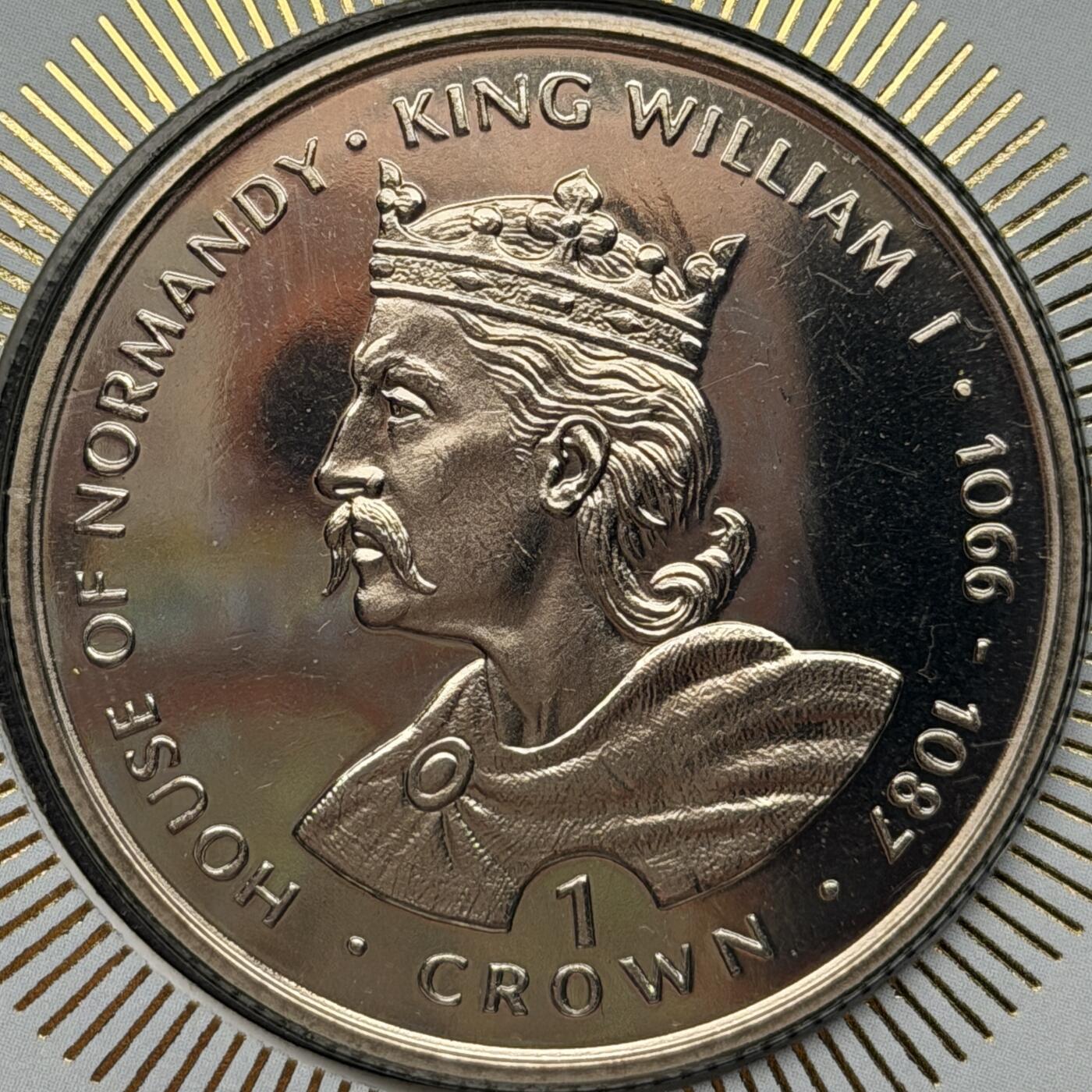 ＜星葵🌻钱币社＞第72期·东奔西走的硬币·3月31日发货 〈邮币封〉直布罗陀1999年英国国王和王后·威廉一世1克朗纪念币