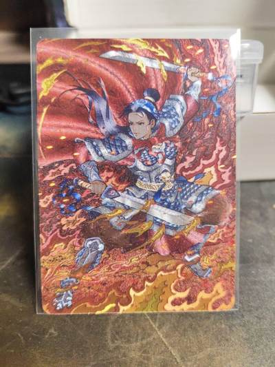 阳大大卡牌拍卖第107期（持续收拍品，周五晚上九点截拍，进群福利早知道） - 【特卡】小花瓣艺术文创 扈三娘 粗闪特卡 编号随机