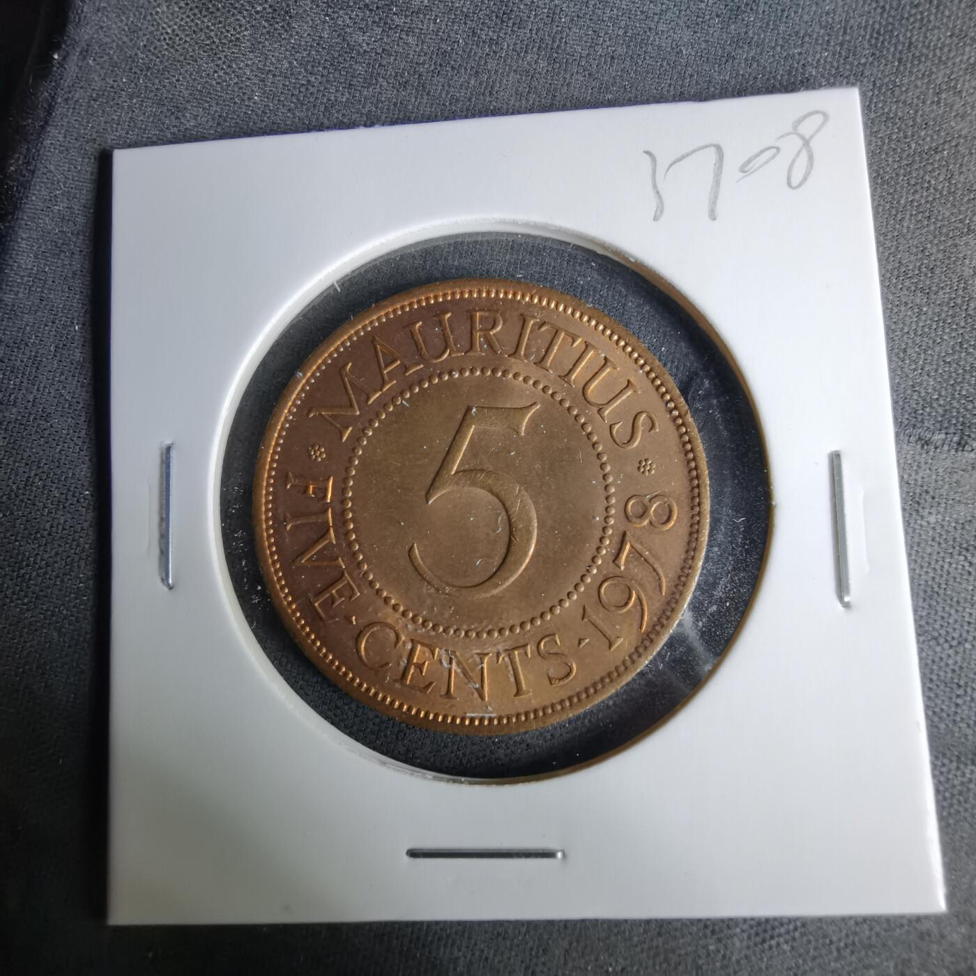 沼泽如烟--第1037场 毛里求斯1978年五分