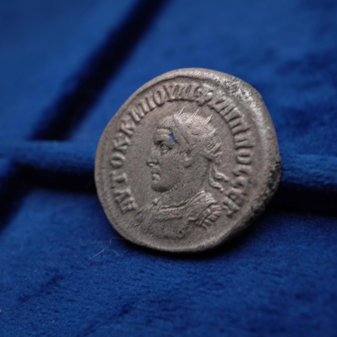 琋语集藏2026年04月欧洲古典打制币拍卖 古罗马叙利亚行省-菲利普一世与雄鹰4德银币（左像）