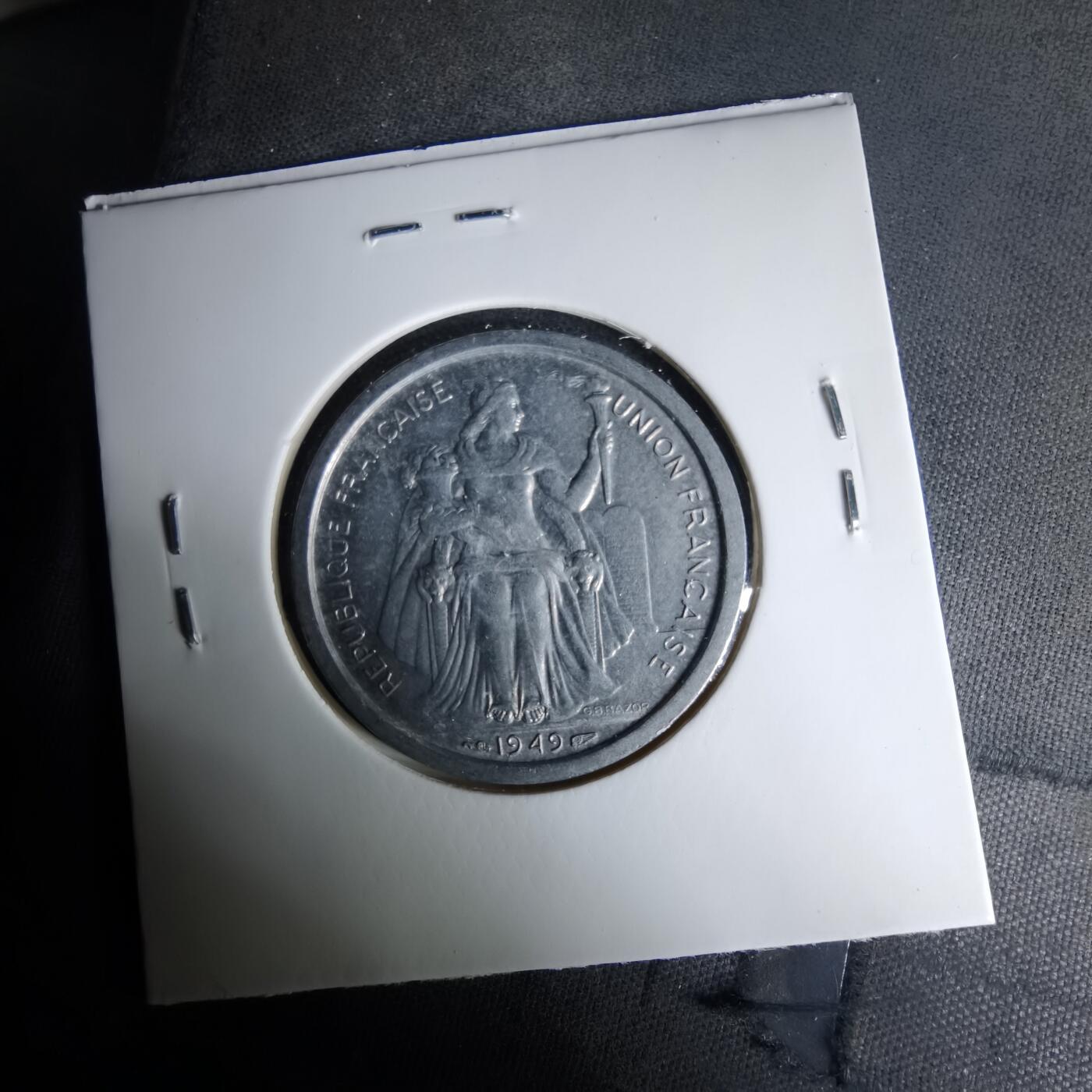 沼泽如烟--第1037场 法属大洋洲1949年2法郎