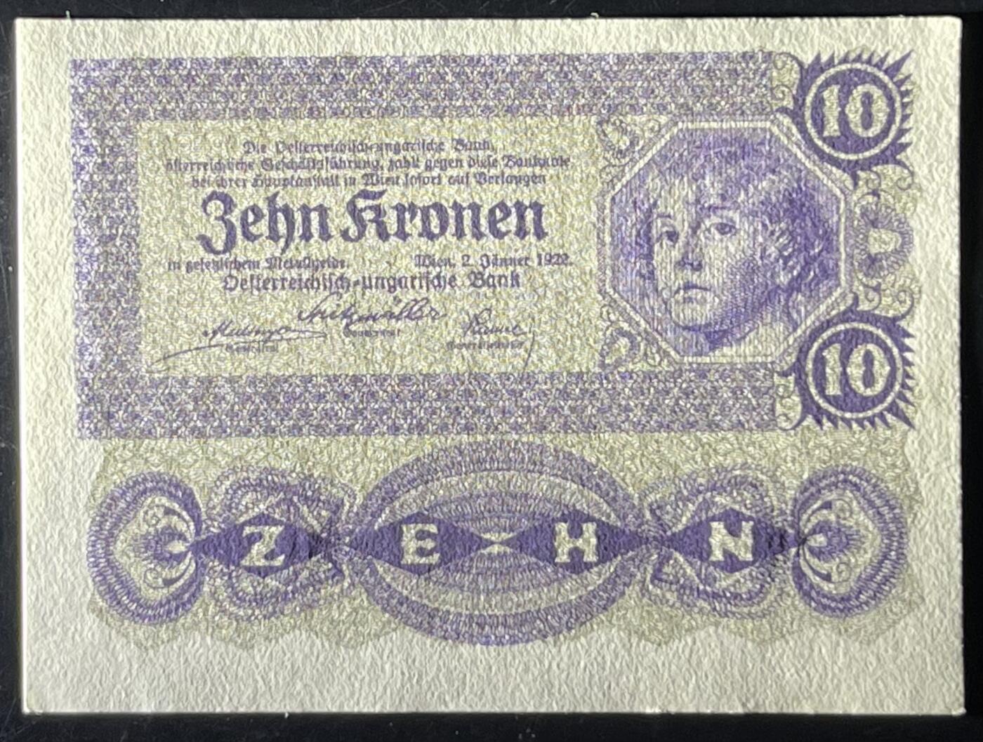 小福收藏拍卖第203期 裸钞场 本期有多张豹子号靓号 仅发行1000枚亚克力砖封蒙古20000图格里克帝国800周年纪念钞 瑞士200法郎 百慕大样钞洋葱冠全套 巴林首版大全套 卡塔尔四张套 越南 保加利亚 马其顿等多国精美纸币 奥地利 1922年 10克朗 无47 unc