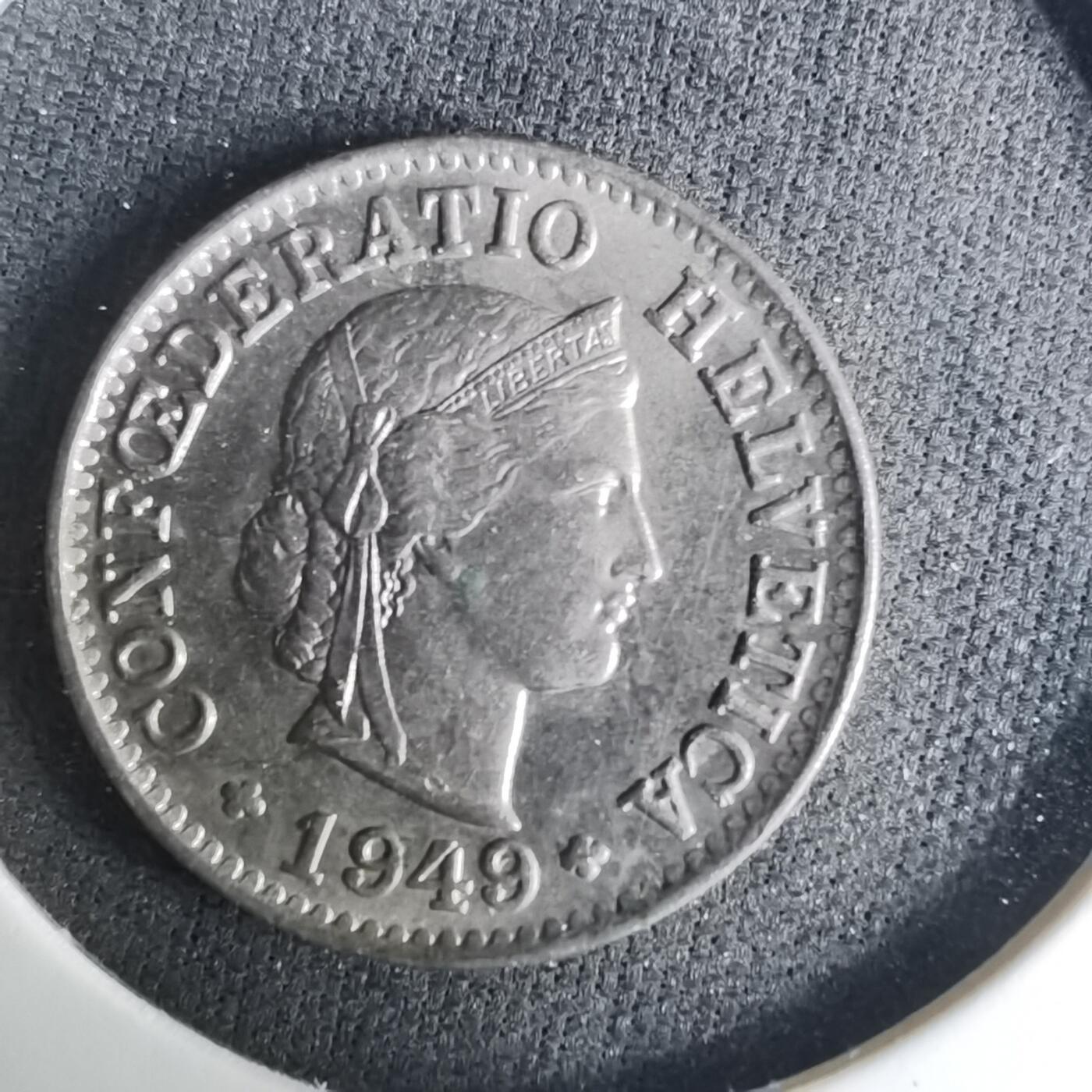 沼泽如烟--第1037场 瑞士1949年5生丁