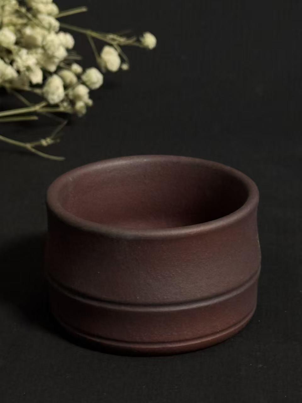 零元拍：原矿紫砂紫罗兰西施+竹节主人杯（250CC左右）