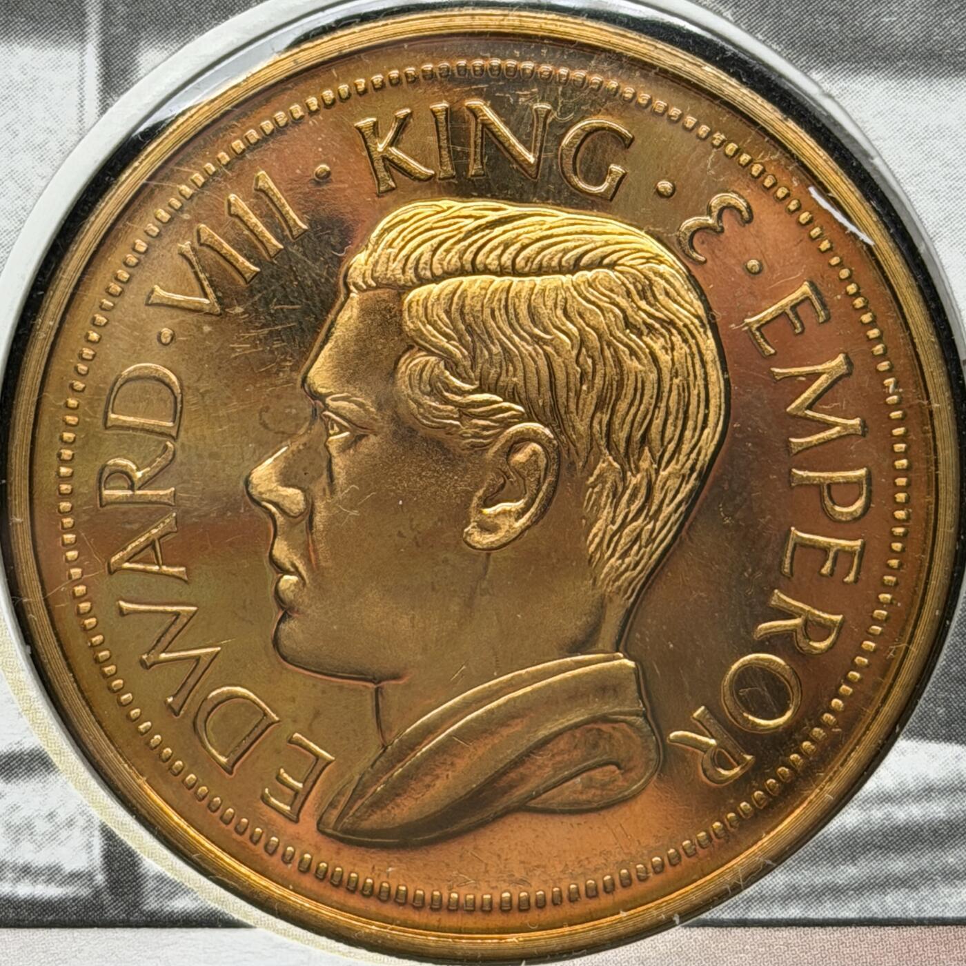 ＜星葵🌻钱币社＞第72期·东奔西走的硬币·3月31日发货 〈邮币封·后铸〉英国1936年爱德华八世南非克朗型收藏币