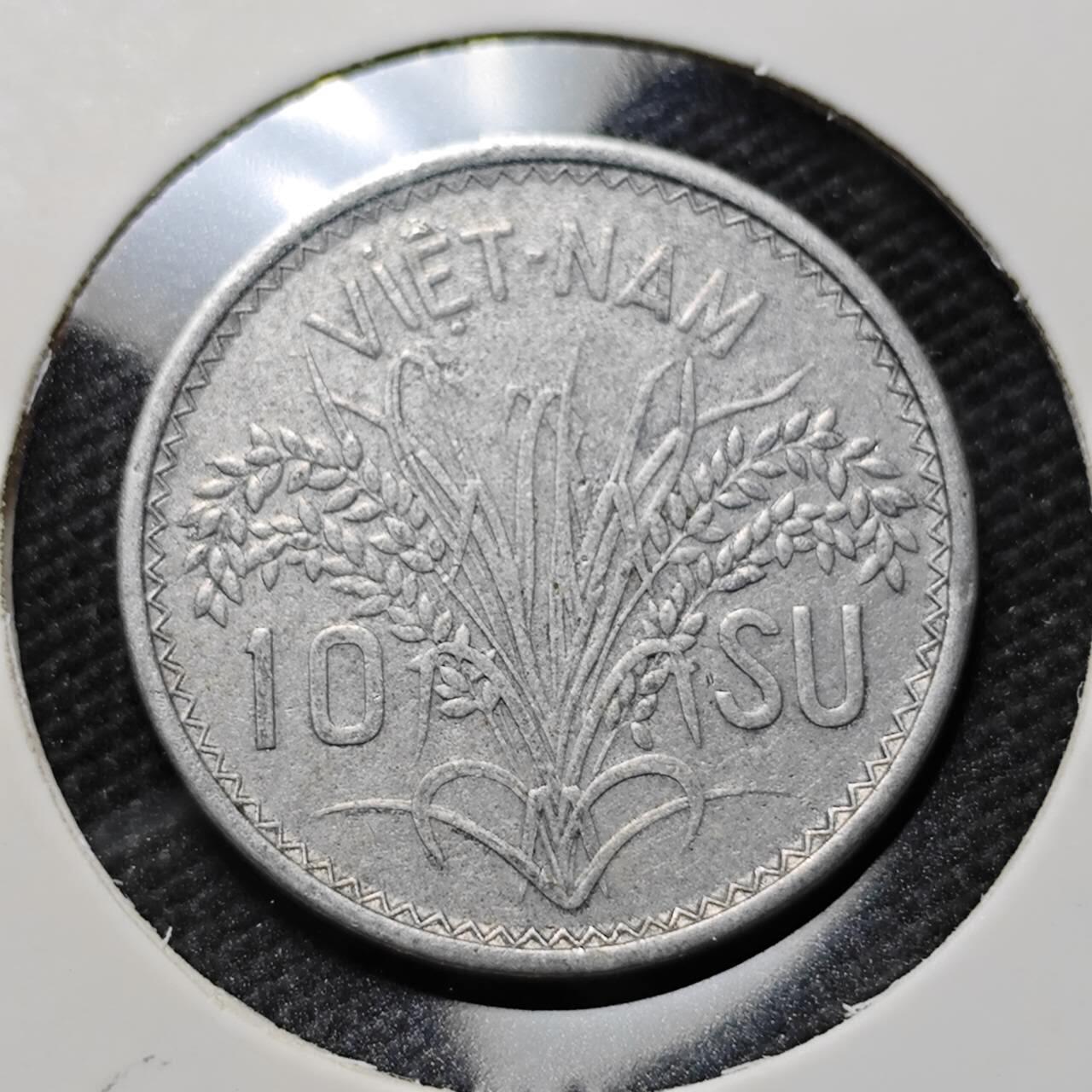 KK钱币收藏小铺  第410期 2月预留时间 周末发货  1953南越三姐妹10SU 