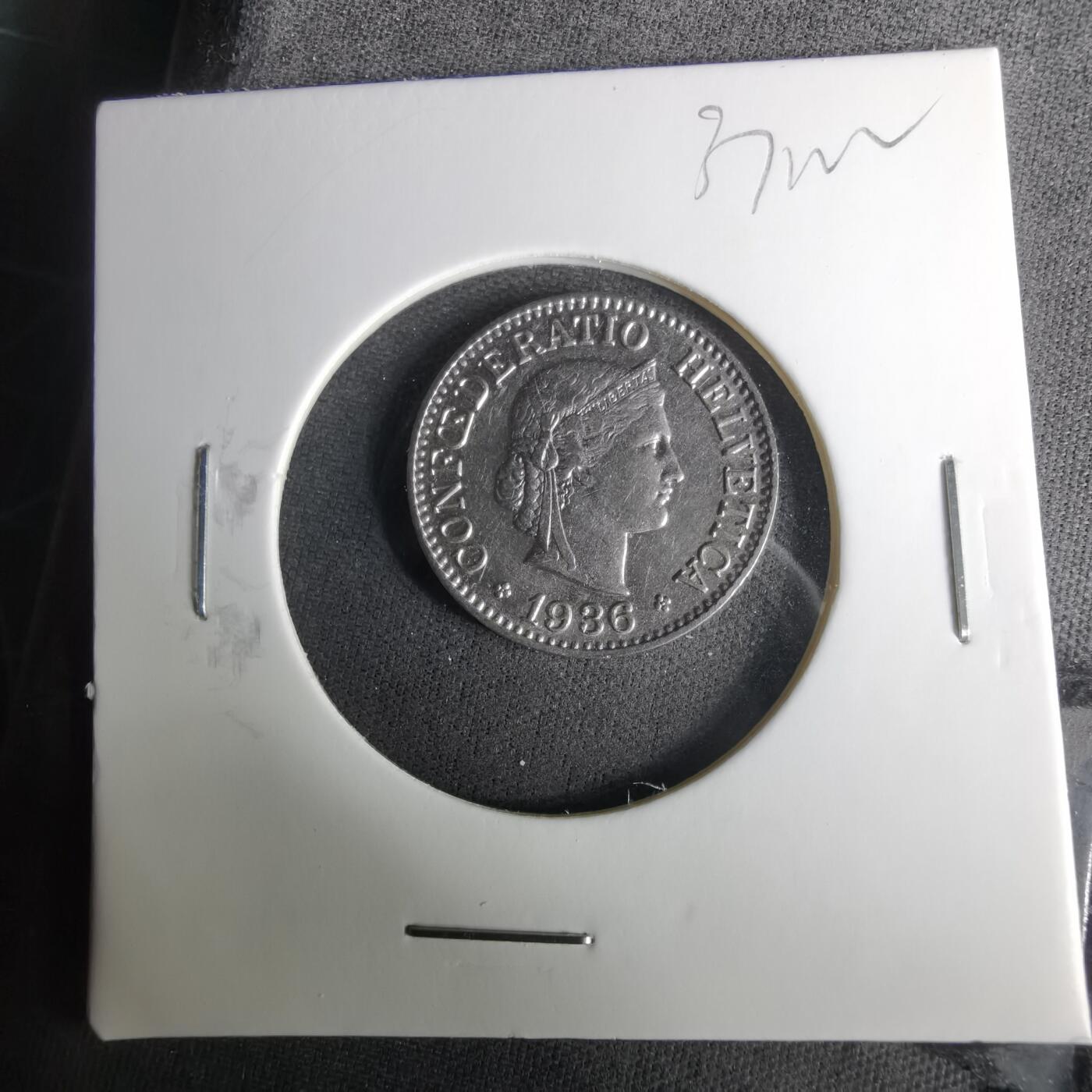 沼泽如烟--第1037场 瑞士1936年10生丁