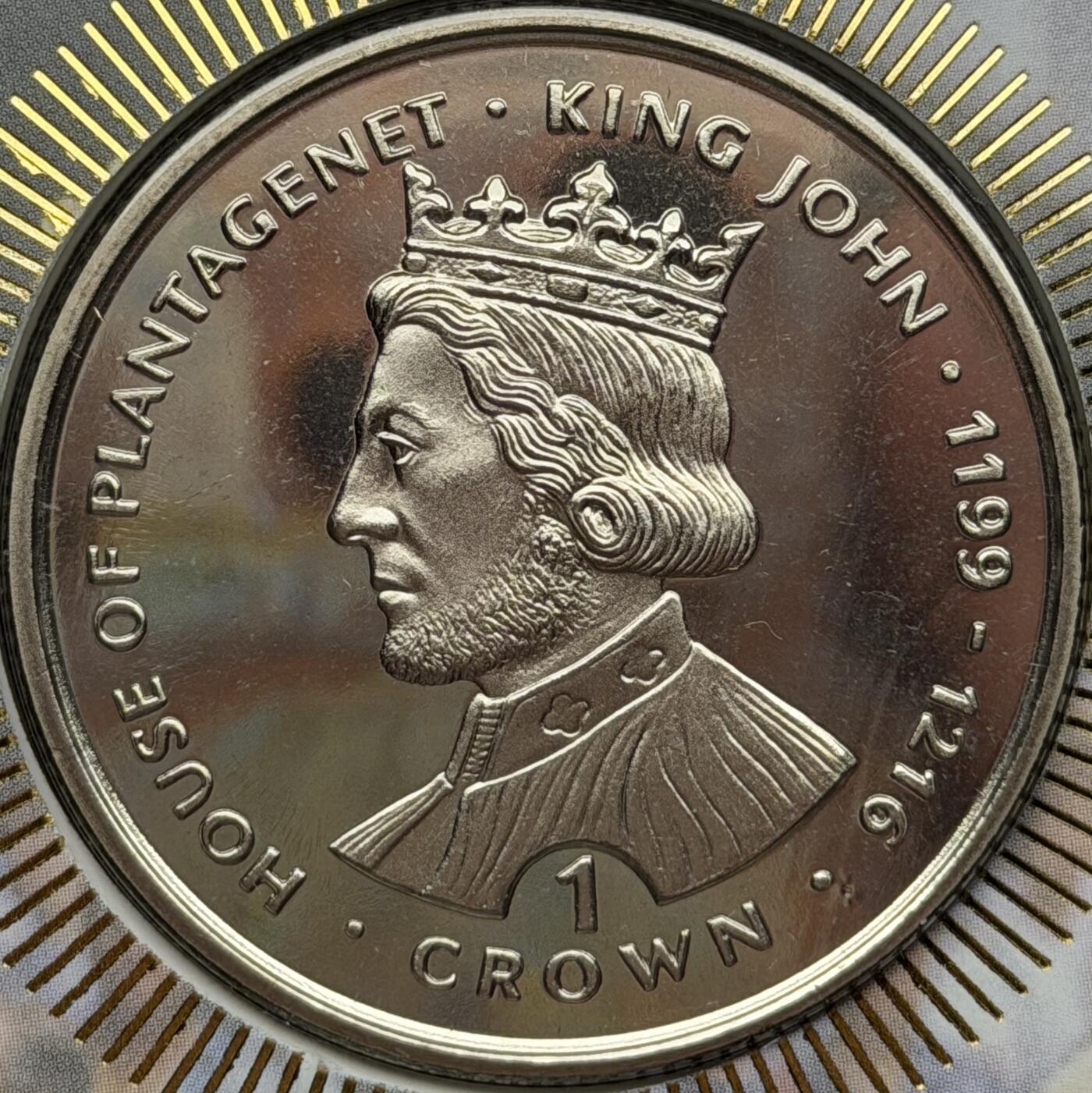 ＜星葵🌻钱币社＞第72期·东奔西走的硬币·3月31日发货 〈邮币封〉直布罗陀1999年英国国王和王后·约翰1克朗纪念币