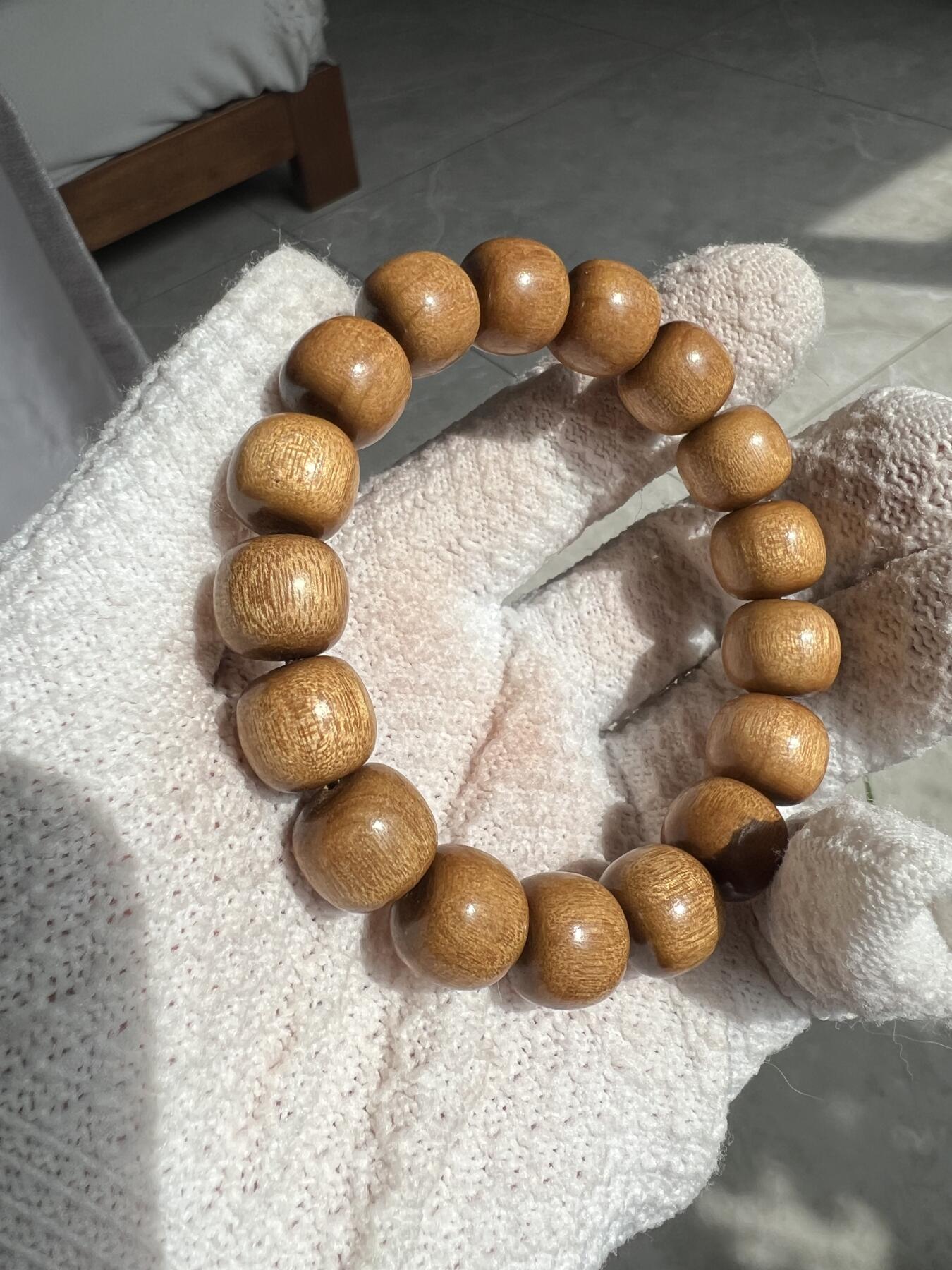 零元拍：金丝楠老型手串，12/13MM 金丝满满，满手留香