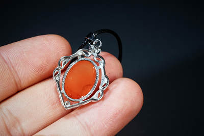 上海都达杂项专场102【全场包邮】  天然红玛瑙蛋面挂件94-161