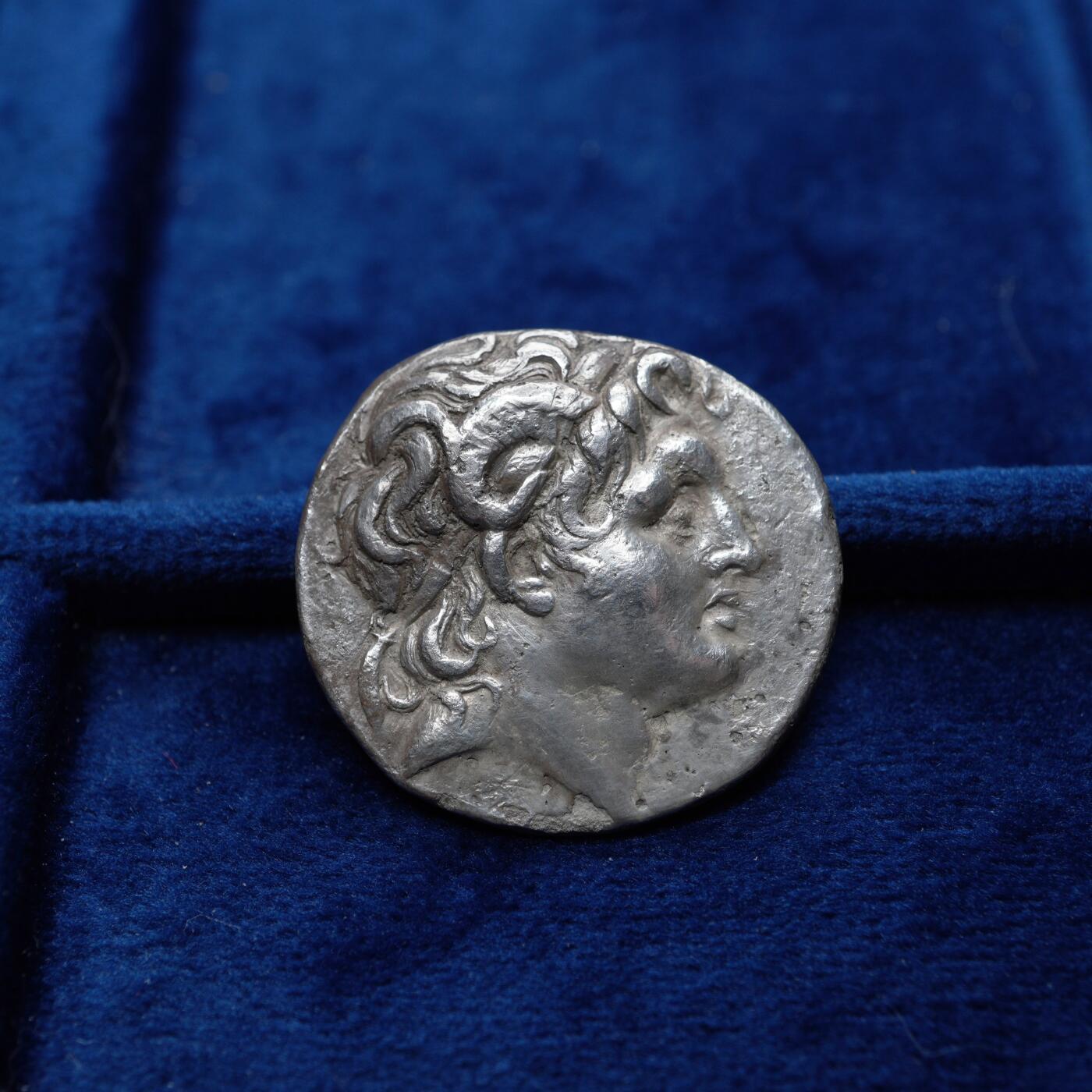 琋语集藏2026年04月欧洲古典打制币拍卖 古希腊色雷斯王国-亚历山大大帝公羊角4德银币