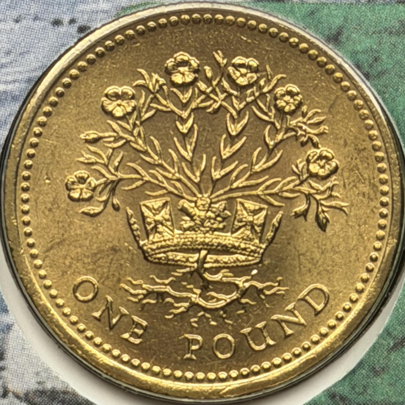 ＜星葵🌻钱币社＞第72期·东奔西走的硬币·3月31日发货 〈邮币封·签名版〉英国1991年1镑硬币