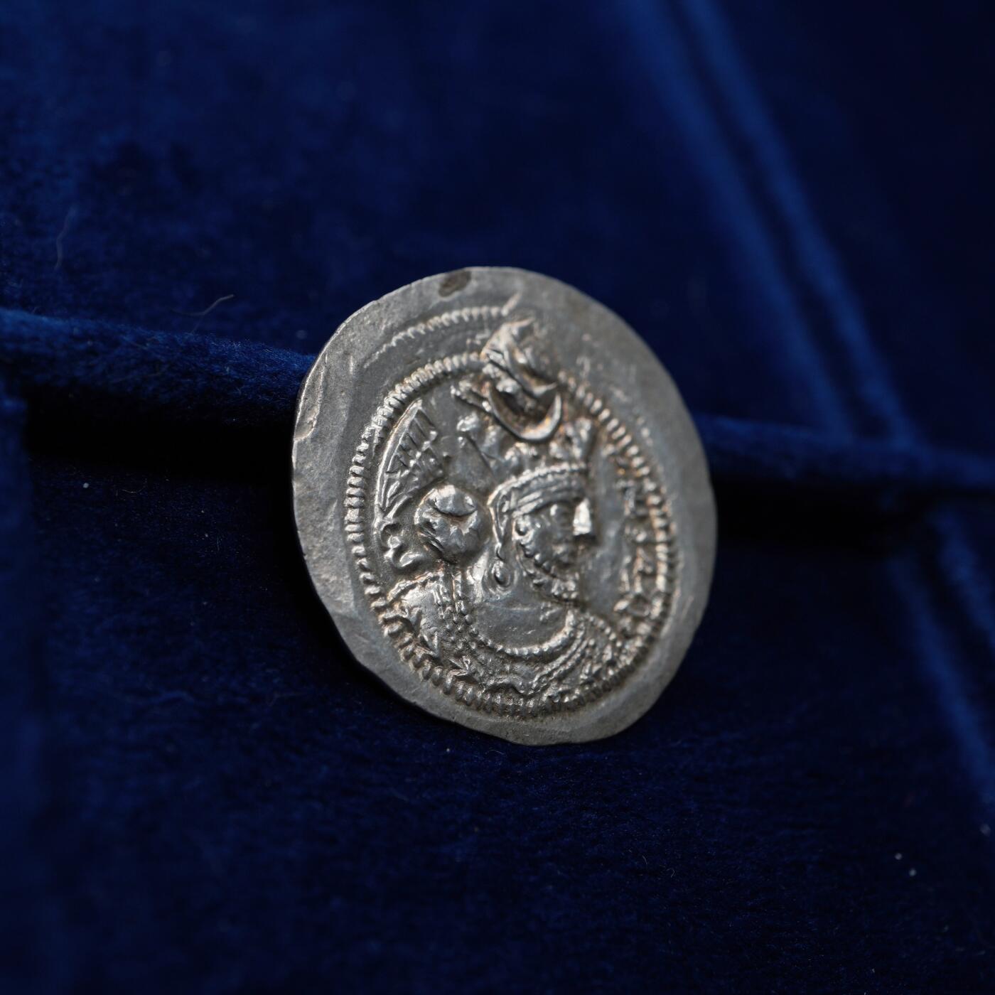 琋语集藏2026年04月欧洲古典打制币拍卖 古波斯萨珊王朝-瓦赫兰五世银币