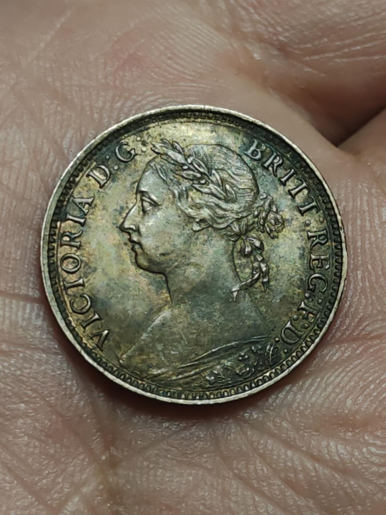 2026年第三十八场(总第二百零七场）外国好品散币场(免佣金) 英国🇬🇧1891年1法新(维多利亚女王中年桂冠第三版)