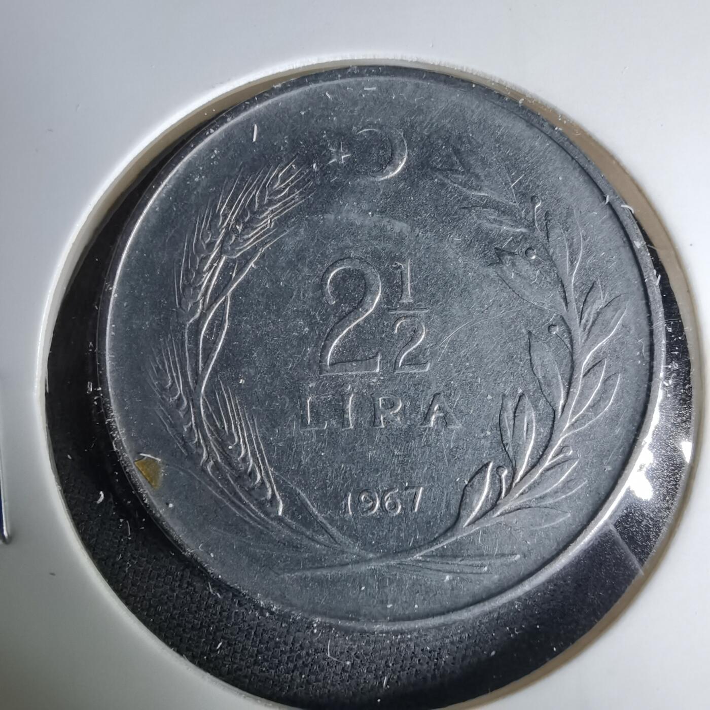 沼泽如烟--第1037场 土耳其1967年2.5里拉