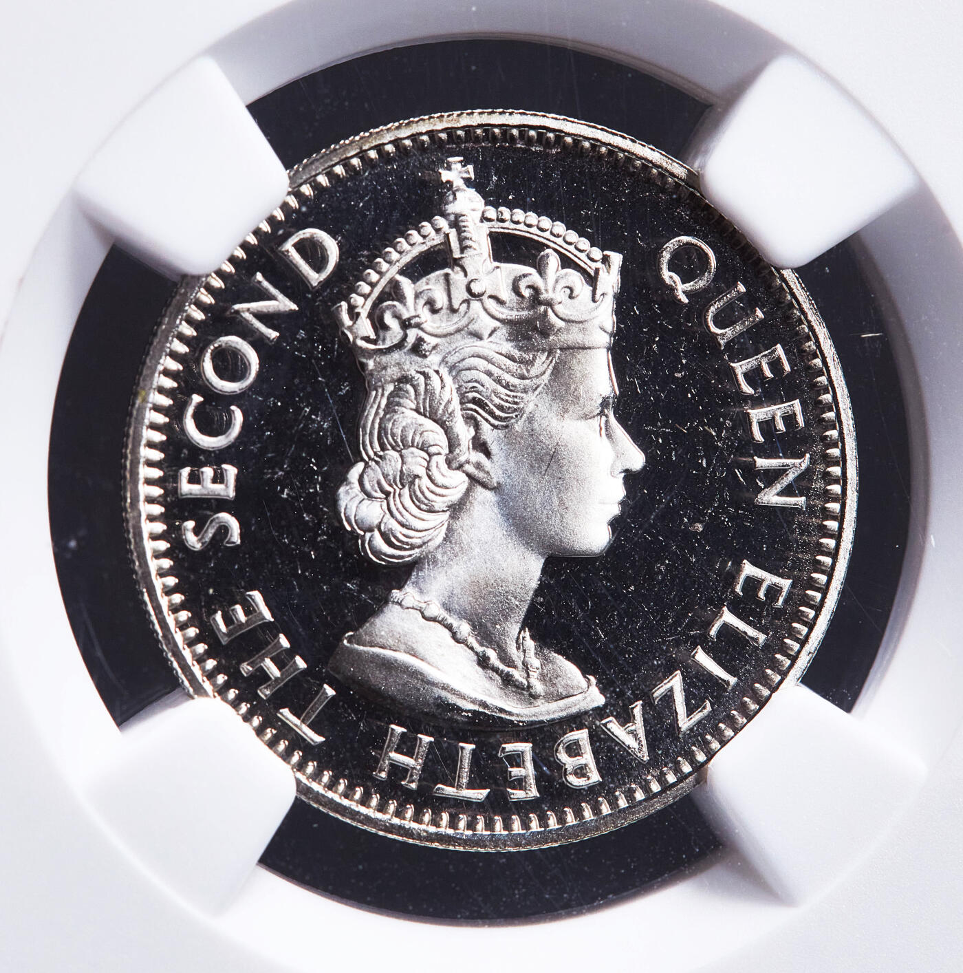 【俄甄集藏】2026年(050)04-01星期三 晚 19:30 全场包邮 英属尼日利亚1959年棕榈叶1先令精制硬币，NGC PF64CA，发行量6031枚，稀有品种